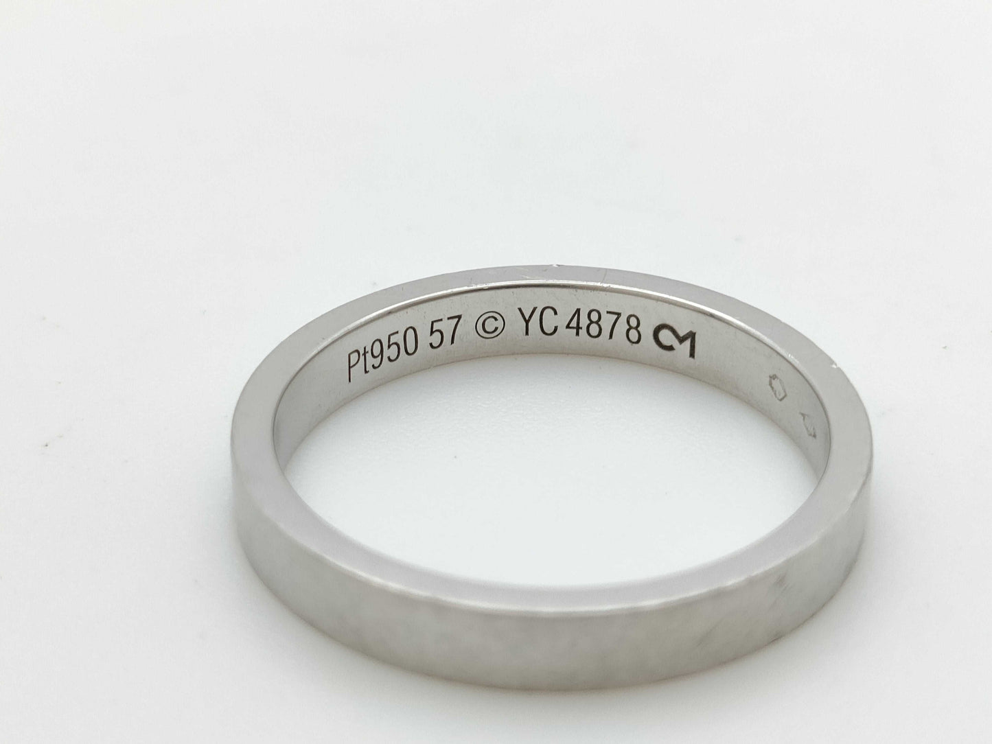 Cartier C Deux #57 PT950 5.9g Ring 