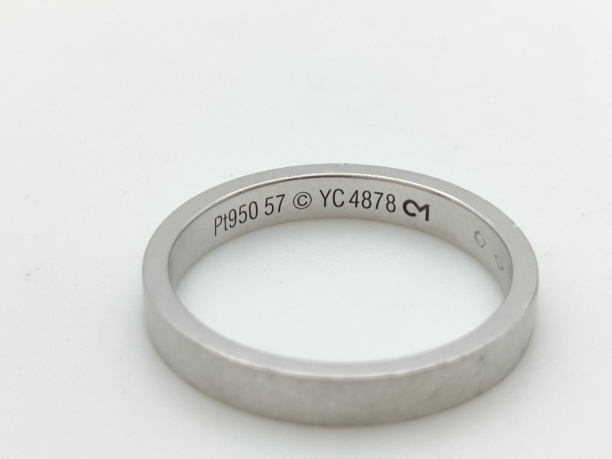 Cartier C Deux #57 PT950 5.9g Ring 