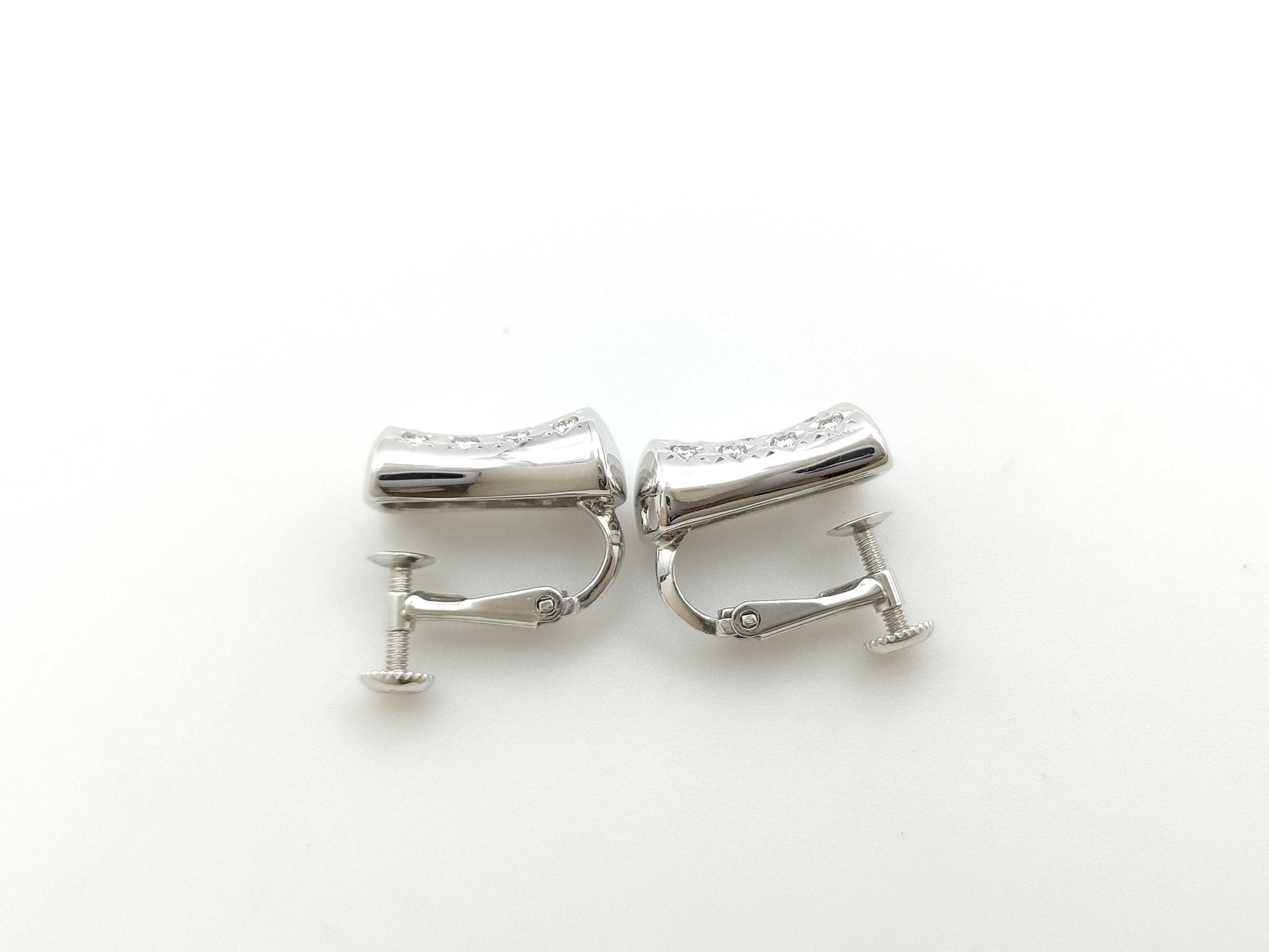 TASAKI D0.15ct/0.15ct K18WG 6.3g Earrings 