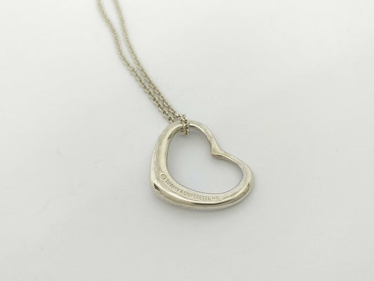 Tiffany & Co. Tiffany & Co. Open Heart Necklace, SV925, 5.4g