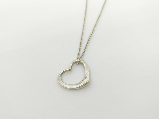 Tiffany & Co. Tiffany & Co. Open Heart Necklace, SV925, 5.4g