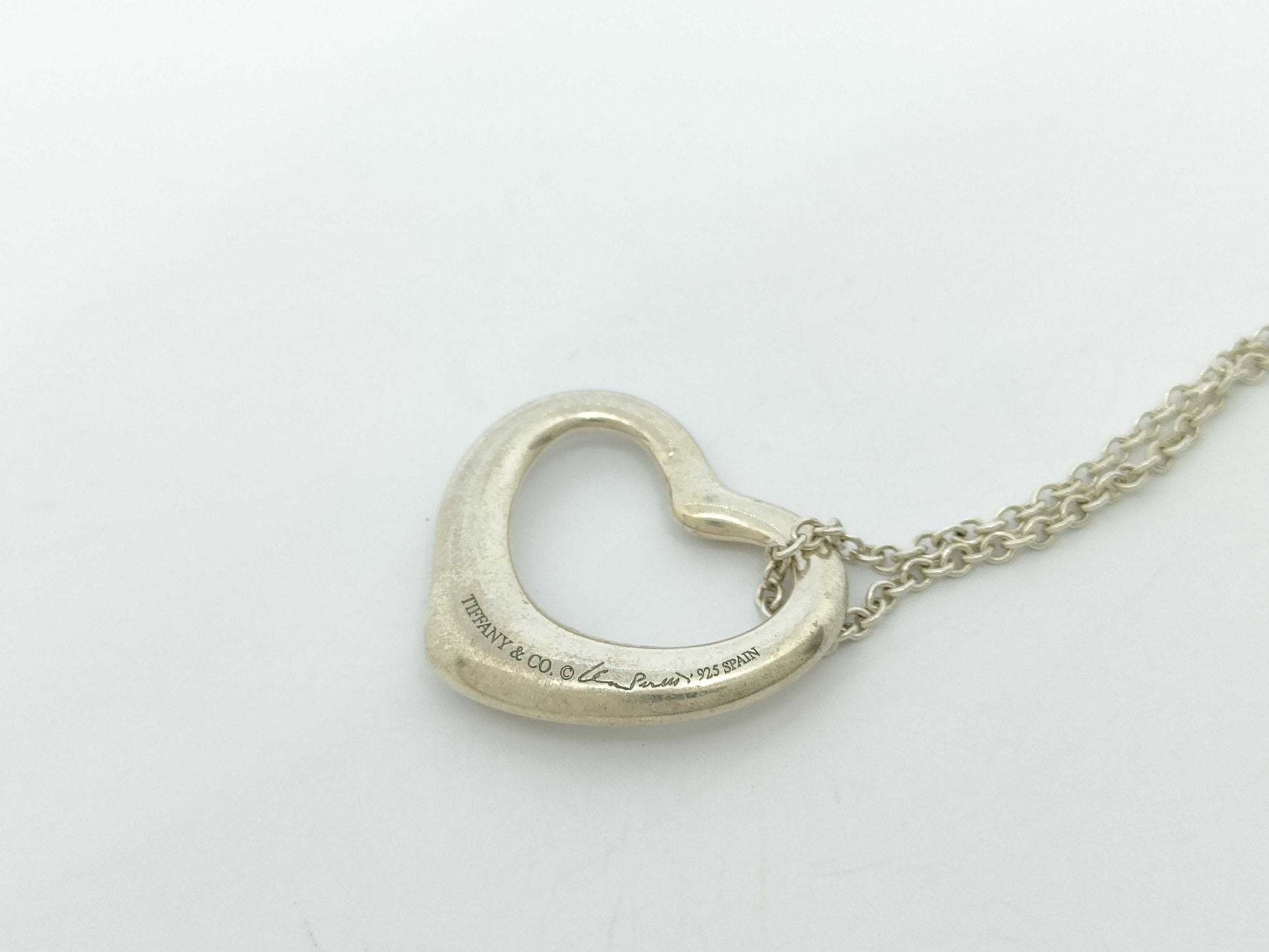 Tiffany & Co. Tiffany & Co. Open Heart Tiffany Open Heart Necklace SV925 6.6g Necklace Necklace