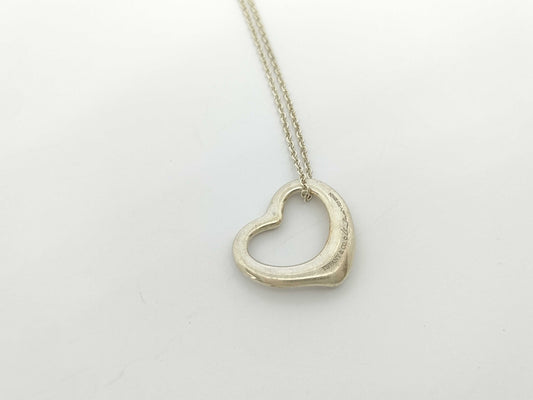 Tiffany & Co. Tiffany & Co. Open Heart Tiffany Open Heart Necklace SV925 6.6g Necklace Necklace