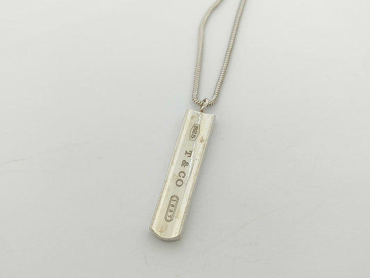 Tiffany & Co. Tiffany & Co. 1837 Narrow Tag Necklace, SV925, 13.5g