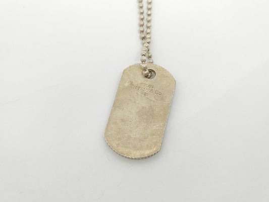 Tiffany & Co. Tiffany & Co. Tiffany Dog Tag Necklace, SV925, 27.7g