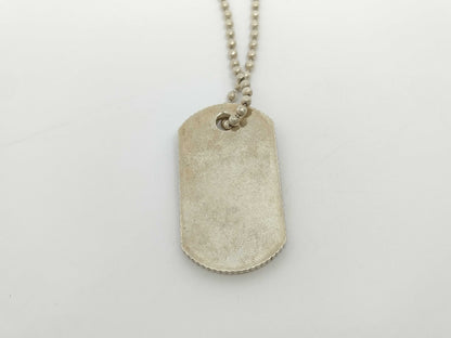 Tiffany & Co. Tiffany & Co. Tiffany Dog Tag Necklace, SV925, 27.7g