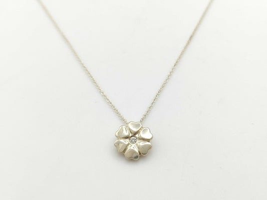 Tiffany & Co. Crown of Hearts 1PD 925 2.6g Necklace 