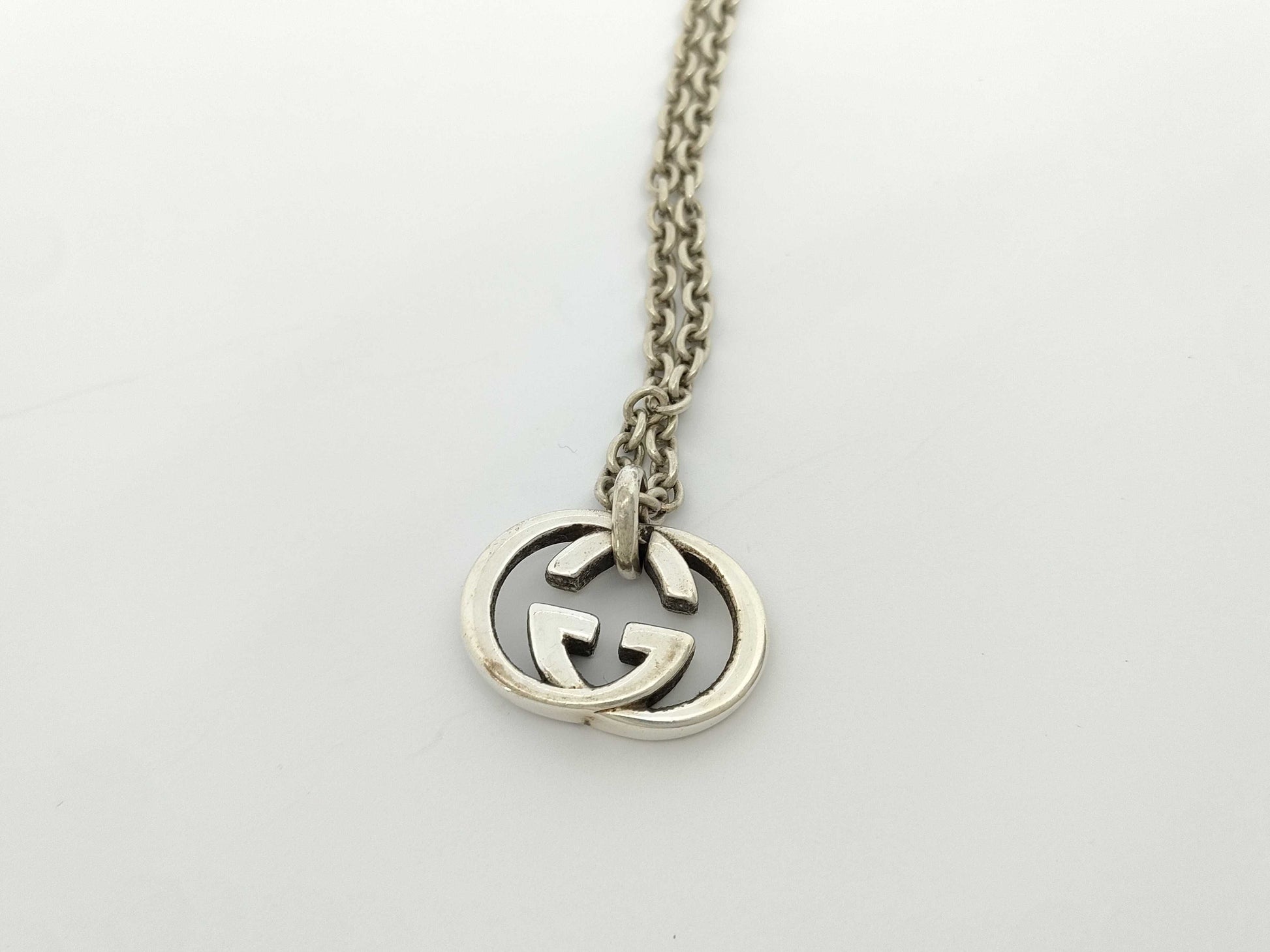 GUCCI Interlocking G SV925 26.3g Necklace