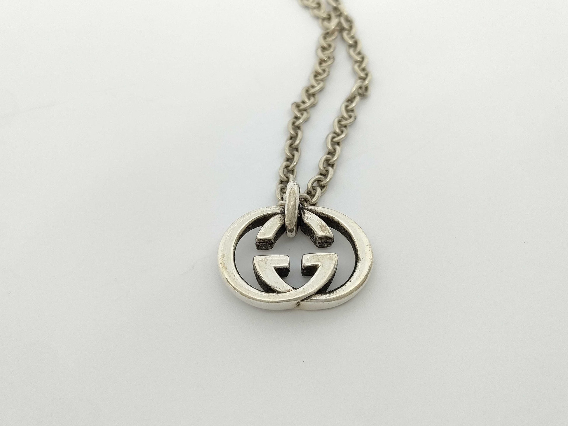 GUCCI Interlocking G SV925 26.3g Necklace