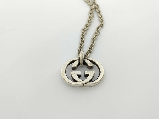 GUCCI Interlocking G SV925 26.3g Necklace
