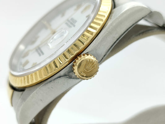 ROLEX 16233 T644681 White Roman Boys' Watch