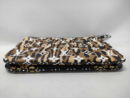 LOUIS VUITTON Giant Jungle Pochette Double Zip Shoulder Bag Wallet