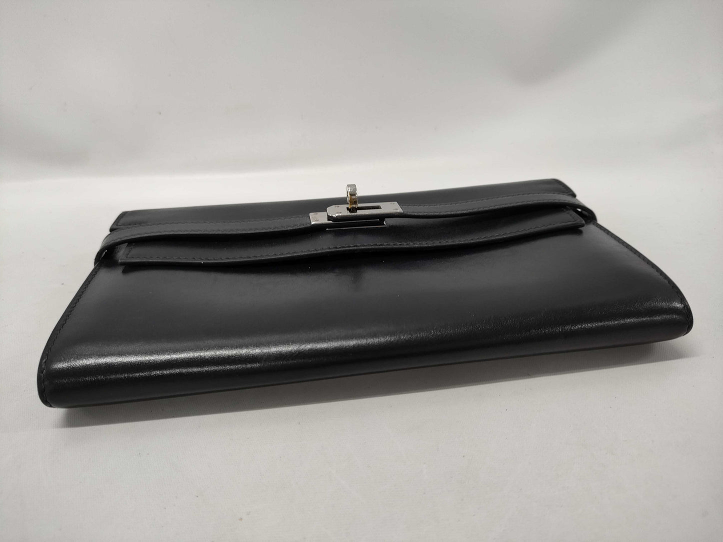 HERMES Kelly Wallet Navy