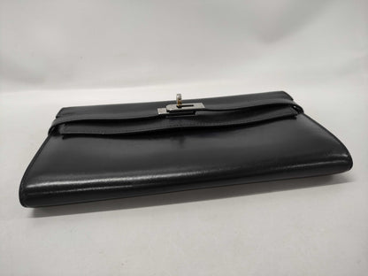 HERMES Kelly Wallet Navy