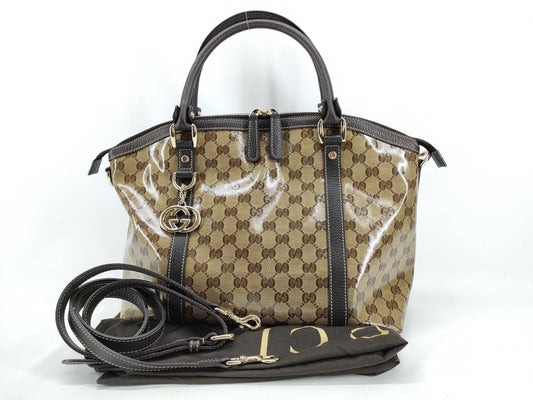 GUCCI GG Crystal 2-Way Bag 341503 Tote Bag