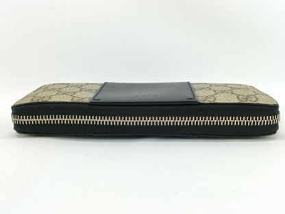 GUCCI GG Supreme Round Zip Long Wallet 451249 Wallet
