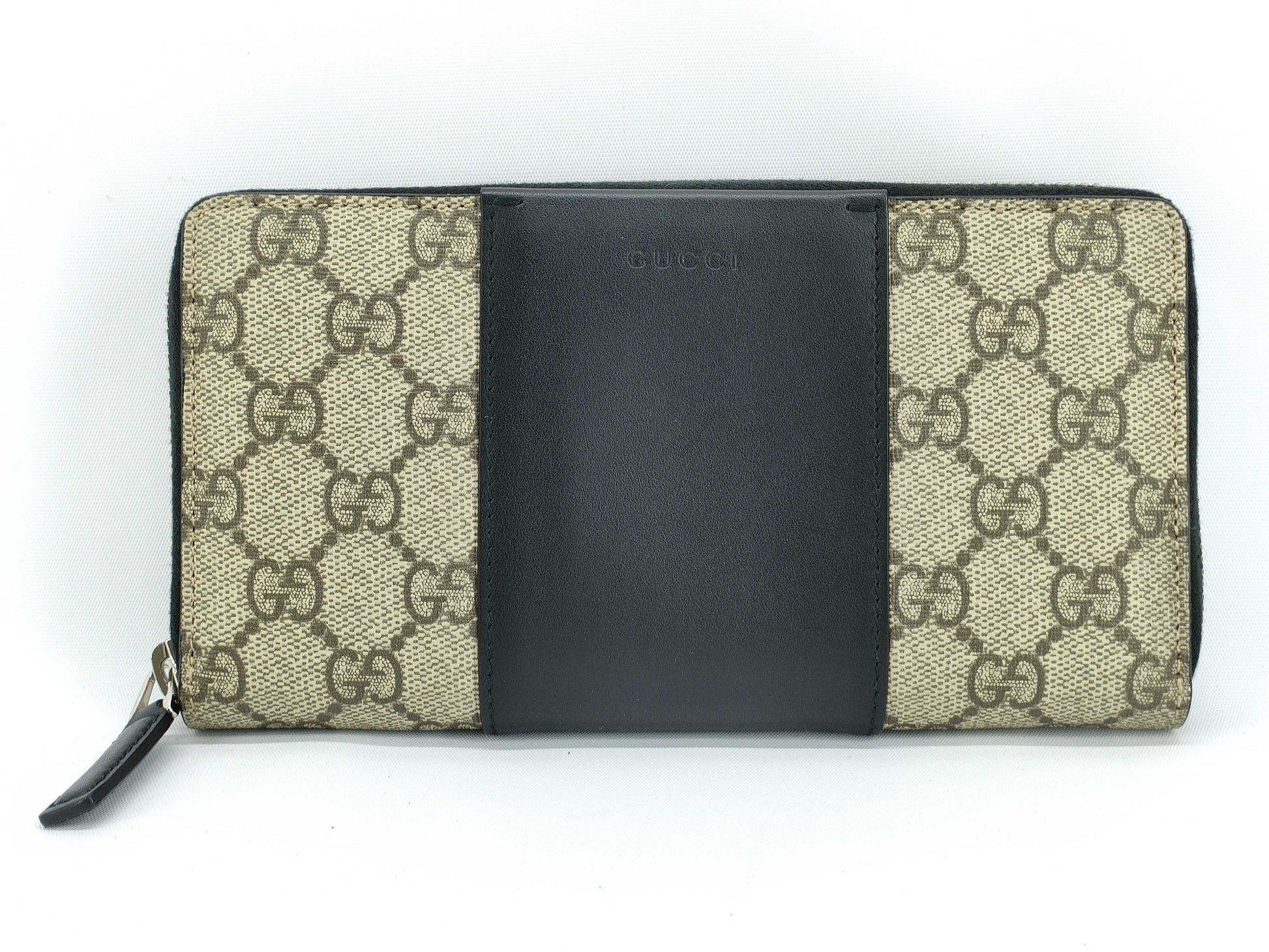 GUCCI GG Supreme Round Zip Long Wallet 451249 Wallet