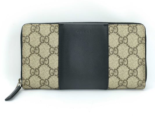 GUCCI GG Supreme Round Zip Long Wallet 451249 Wallet