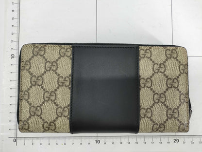 GUCCI GG Supreme Round Zip Long Wallet 451249 Wallet