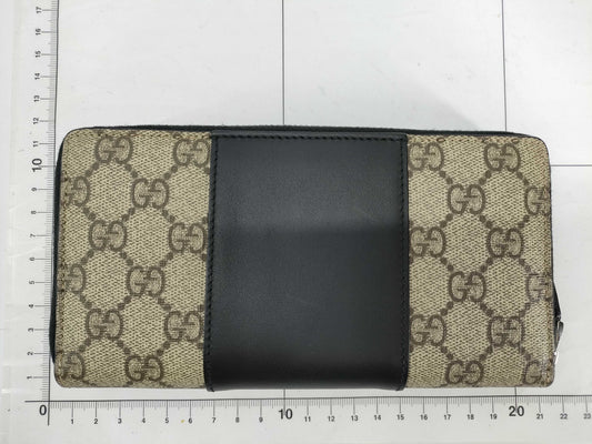 GUCCI GG Supreme Round Zip Long Wallet 451249 Wallet