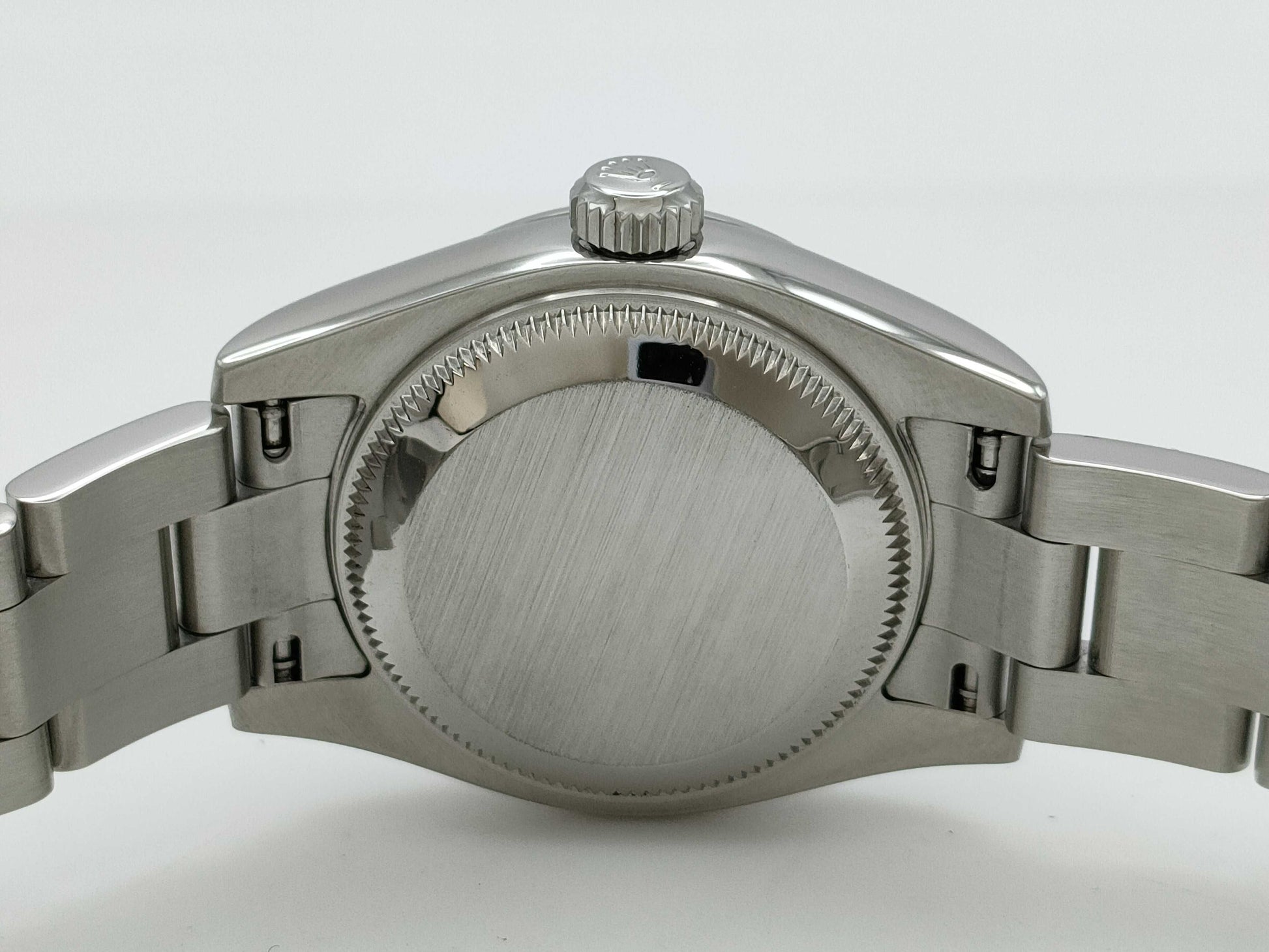 ROLEX 176200 Z640630 Silver Dial Blue Bar Index Women's Watch