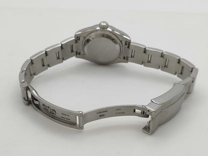 ROLEX 176200 Z640630 Silver Dial Blue Bar Index Women's Watch
