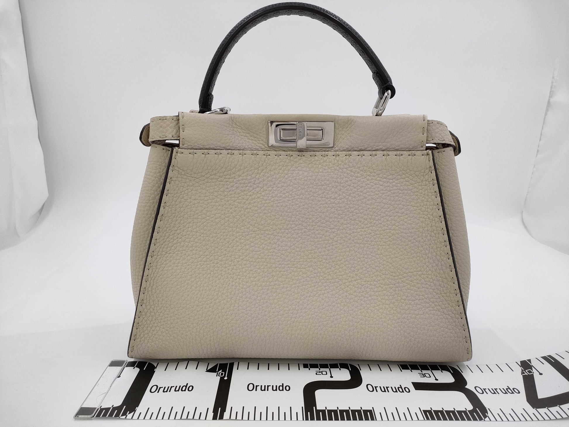 FENDI Peekaboo Selleria Handbag with Receipt