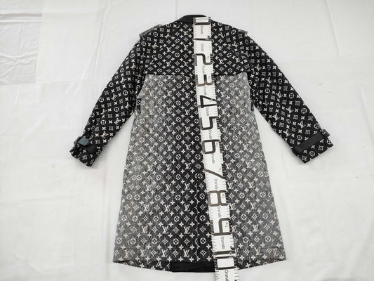 LOUIS VUITTON denim trench coat size 38 coat