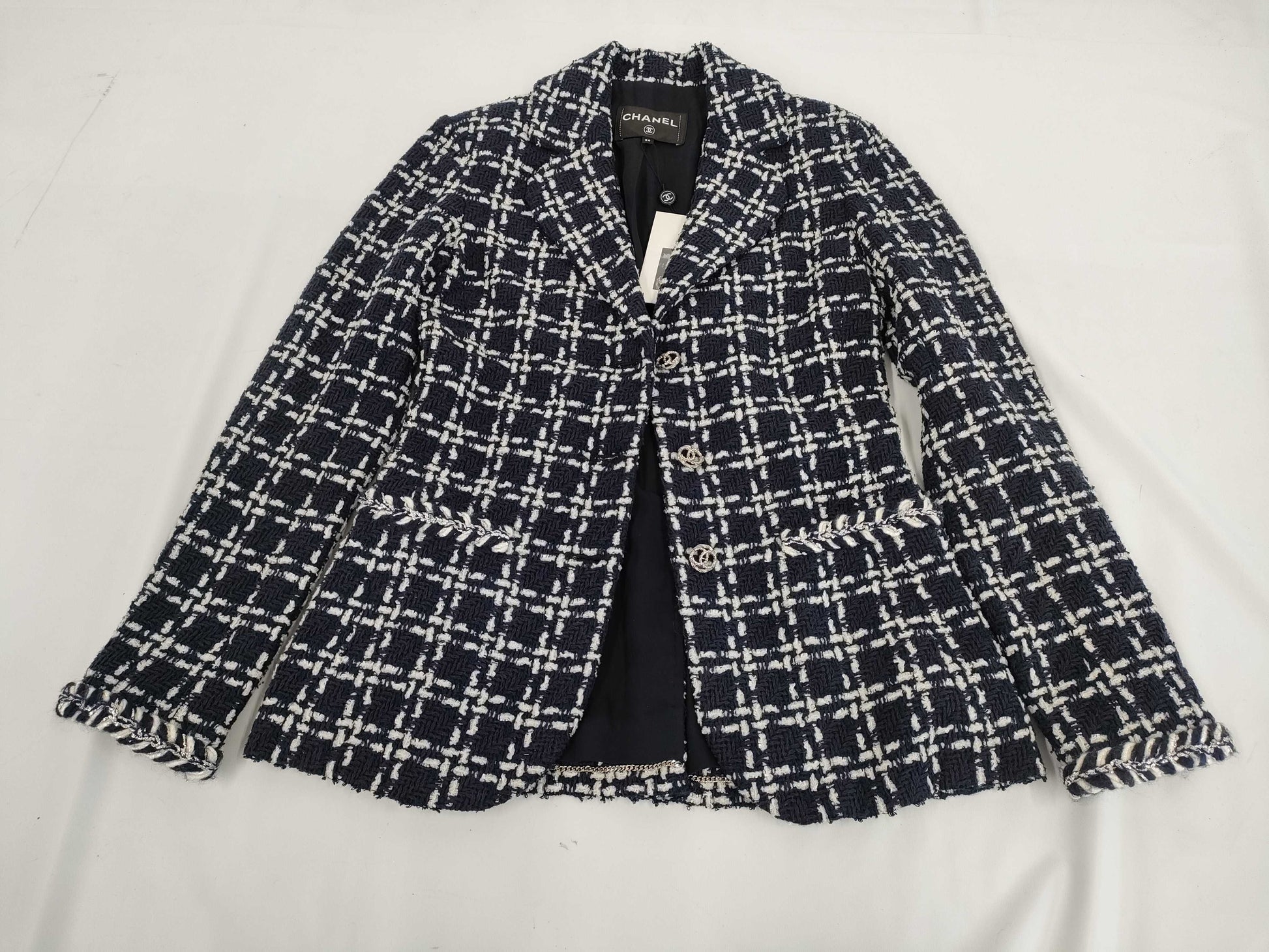 CHANEL Chanel tweed jacket 34 jacket