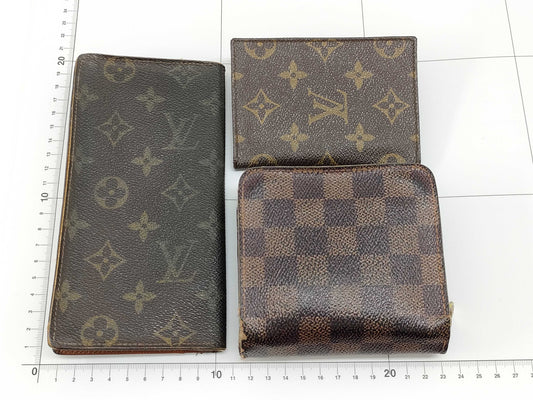 LOUIS VUITTON Monogram Louis Vuitton Wallet 3-Piece Set