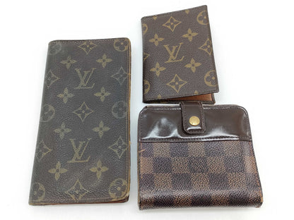 LOUIS VUITTON Monogram Louis Vuitton Wallet 3-Piece Set