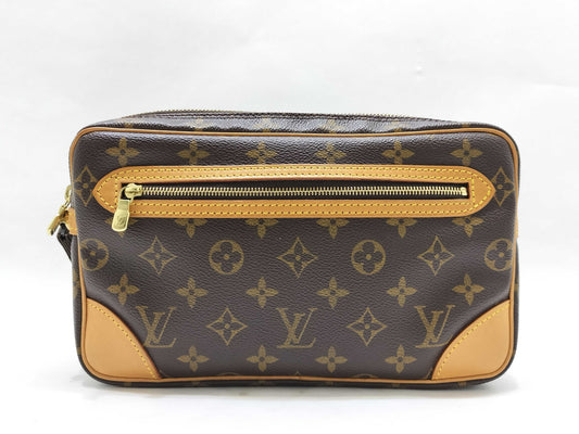 LOUIS VUITTON LOUIS VUITTON Monogram Louis Vuitton Pochette Marly Dragonne Second Bag