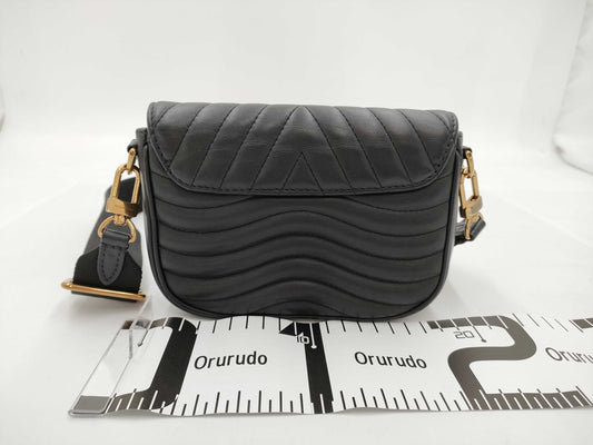 LOUIS VUITTON Louis Vuitton Multi Shoulder Bag Black M56461 Leather Shoulder Bag