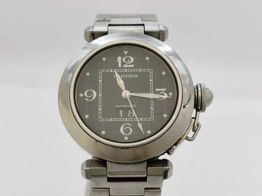 Cartier Pasha C W31053M7 2475 823084UF Automatic Black Dial Men's Watch