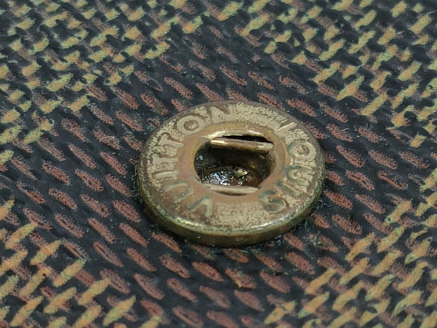 LOUIS VUITTON Damier Viennois MI1024 Wallet