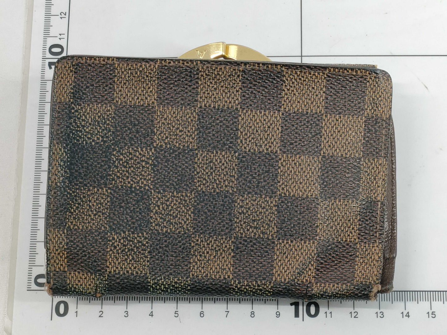 LOUIS VUITTON Damier Viennois MI1024 Wallet