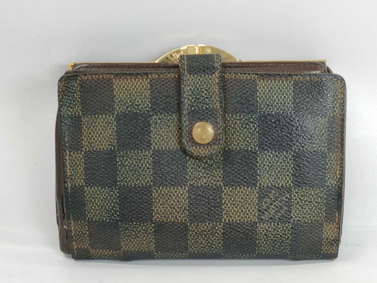 LOUIS VUITTON Damier Viennois MI1024 Wallet