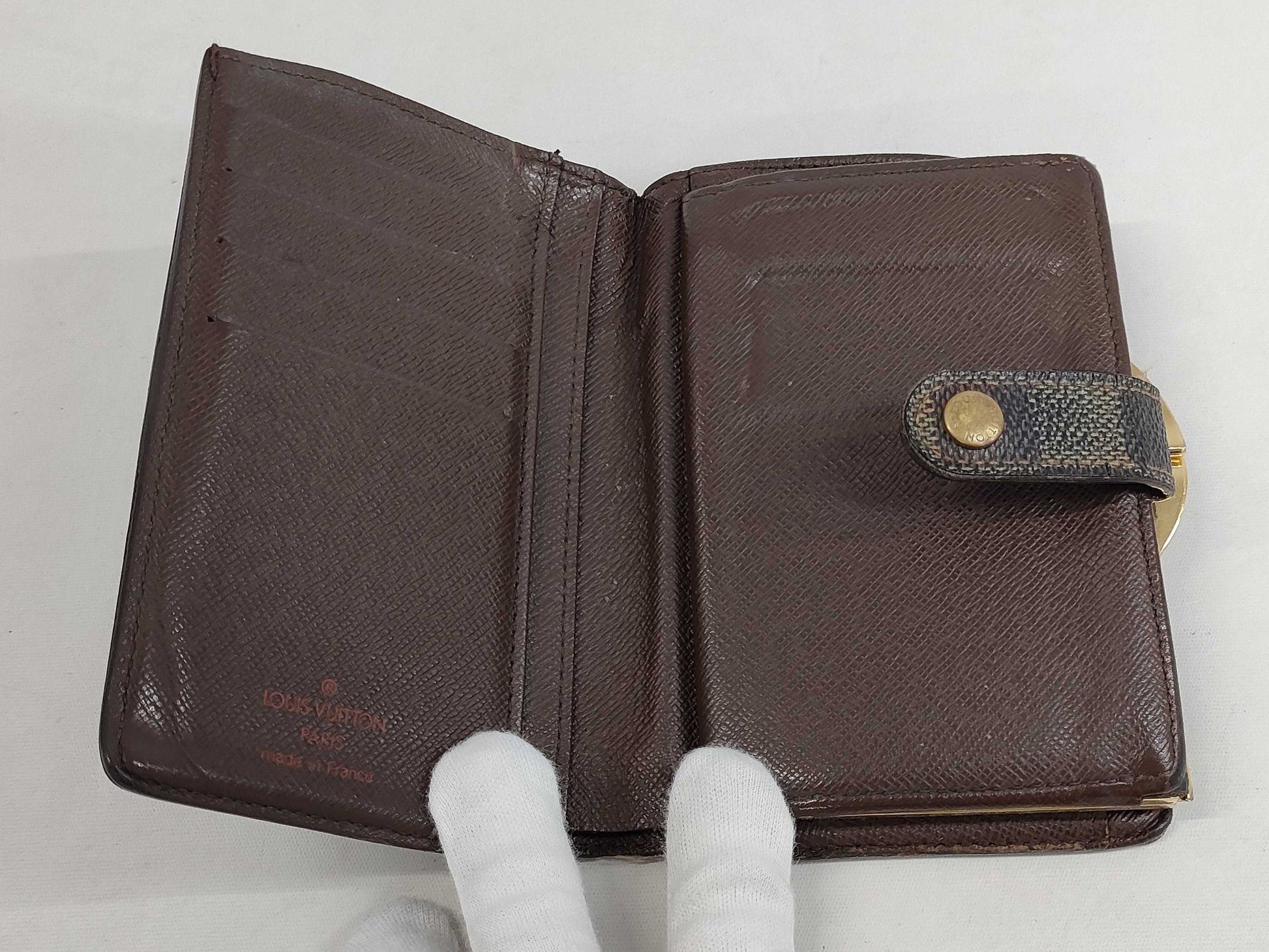 LOUIS VUITTON Damier Viennois MI1024 Wallet
