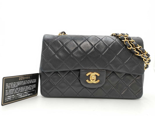 CHANEL Matelasse 23 Lambskin Double Flap/Chain Shoulder Bag