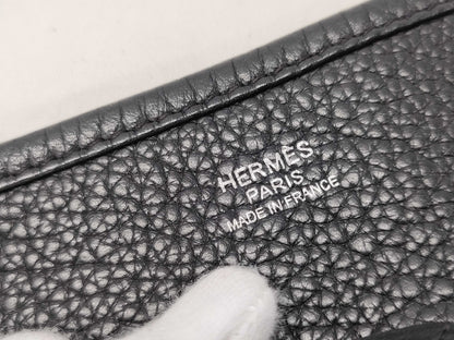 HERMES Evelyne III PM Taurillon Black Shoulder Bag with L Stamp