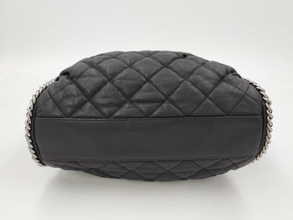 CHANEL Lambskin Round Chain Shoulder Bag
