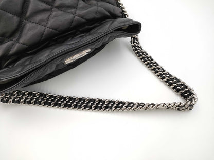 CHANEL Lambskin Round Chain Shoulder Bag