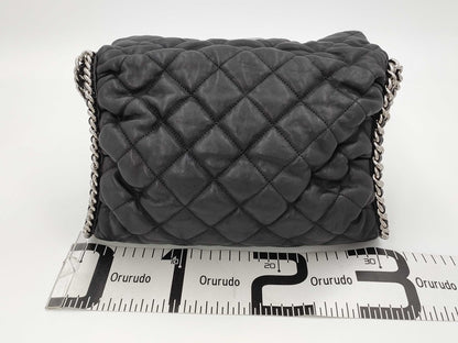 CHANEL Lambskin Round Chain Shoulder Bag