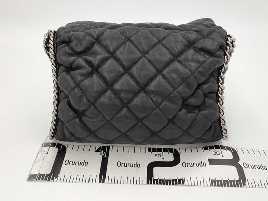 CHANEL Lambskin Round Chain Shoulder Bag