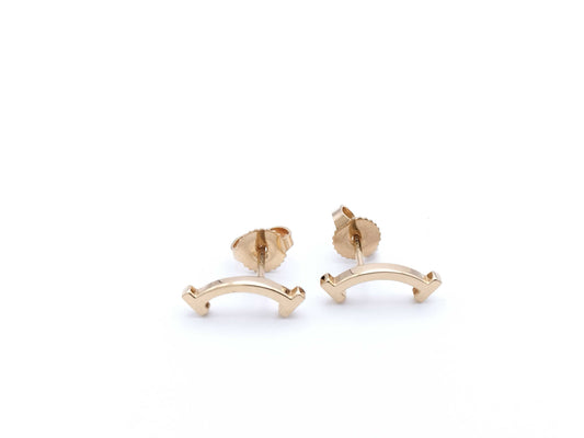 Tiffany & Co. T Smile Au750 1.7g Earrings 