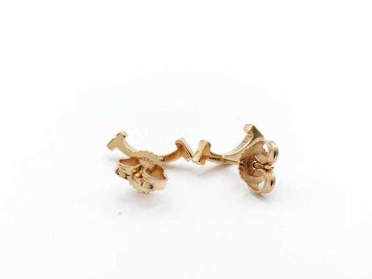 Tiffany & Co. T Smile Au750 1.7g Earrings 