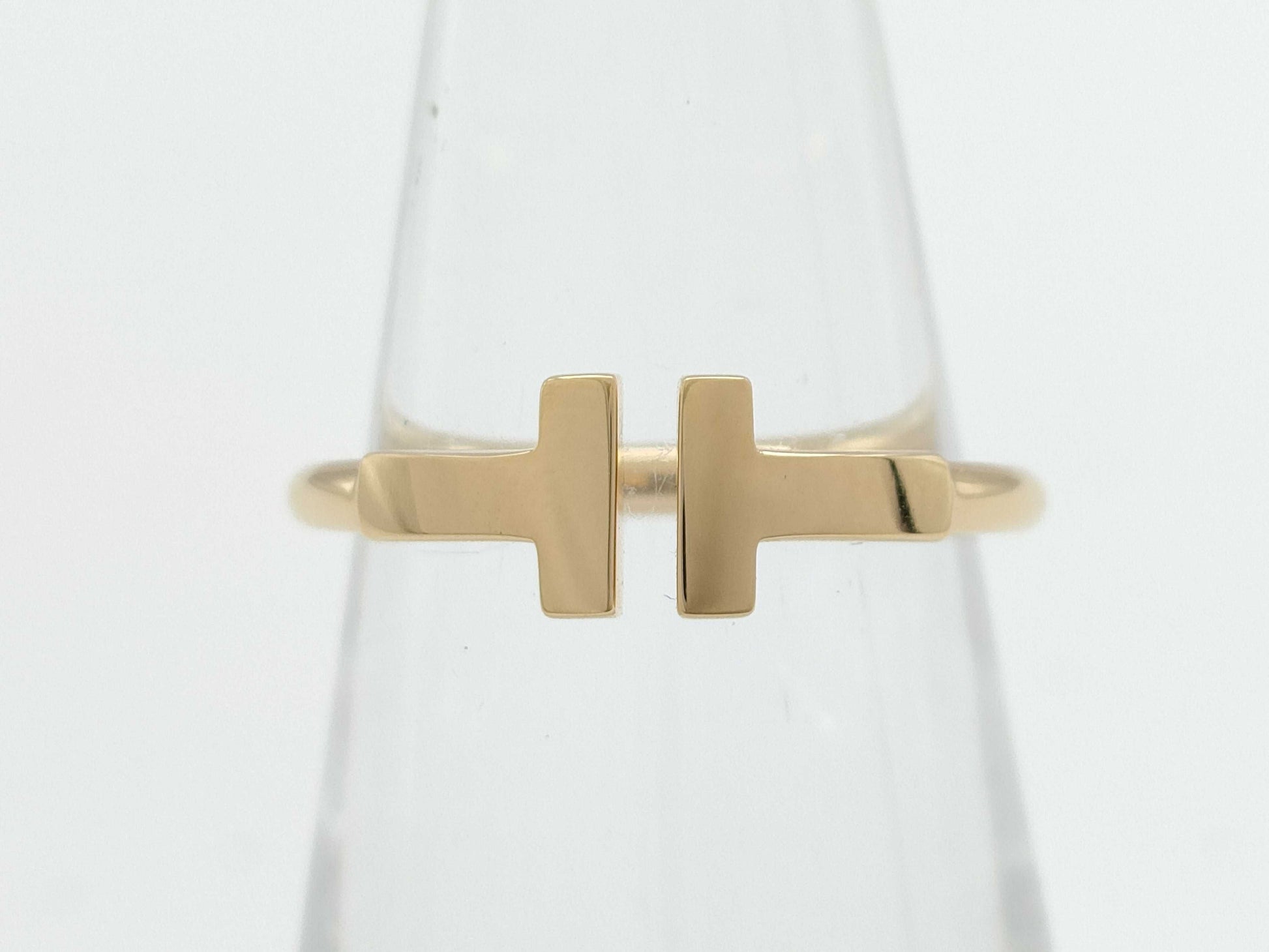 Tiffany & Co. T-Wire YG Au750 3.2g Ring 