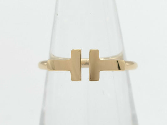 Tiffany & Co. T-Wire YG Au750 3.2g Ring 