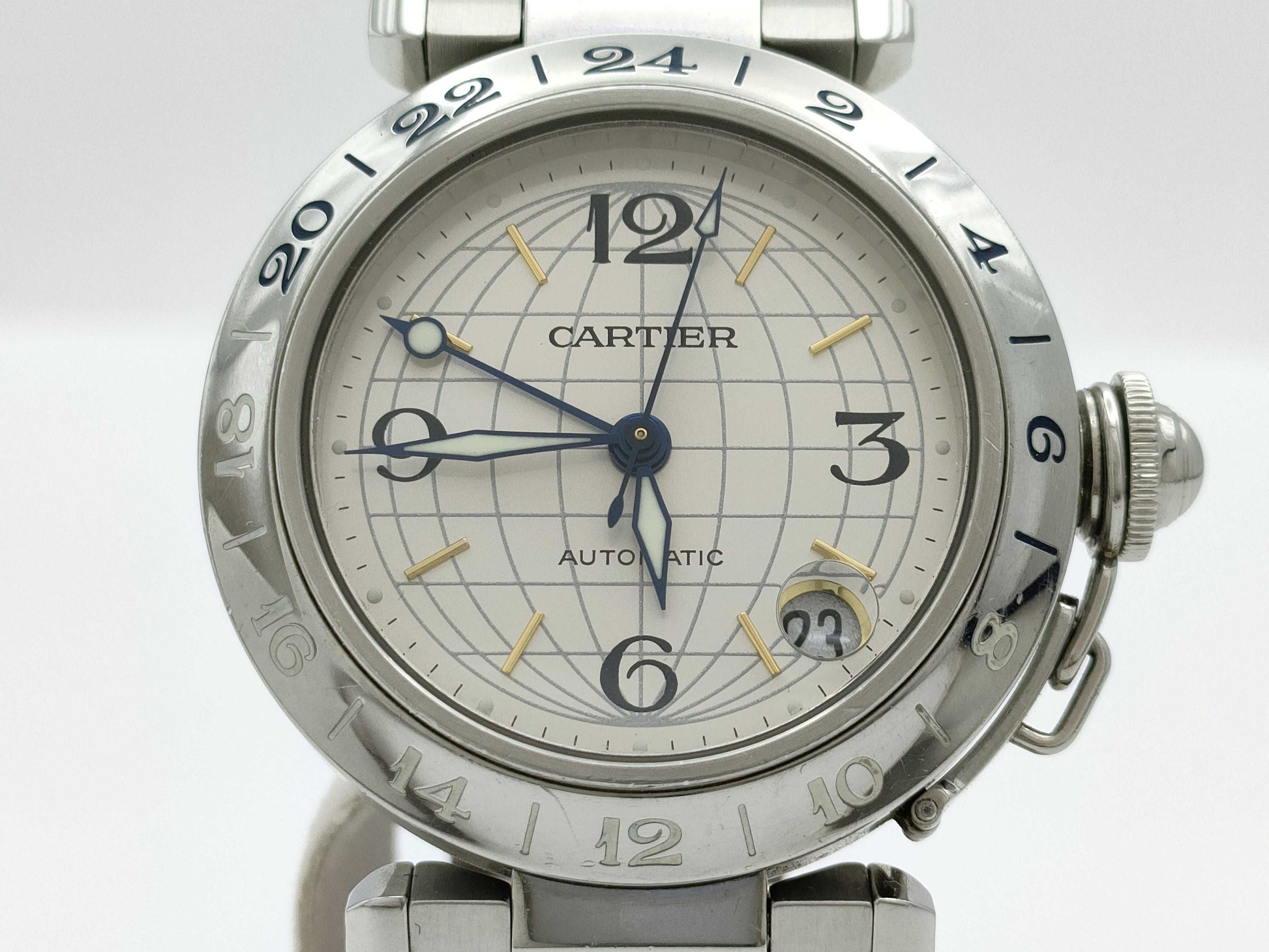Cartier Pasha C Meridian W31078M7 2377 817986CD Automatic Men's Watch