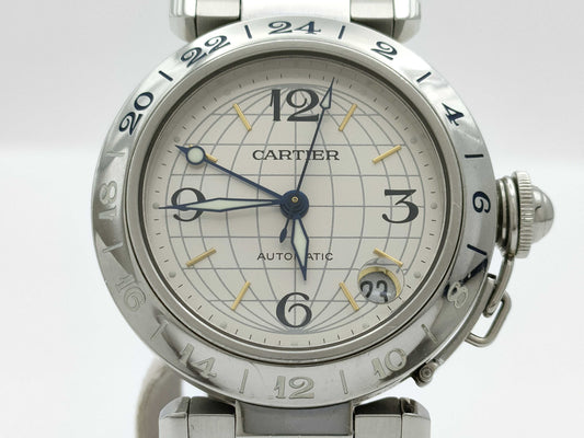 Cartier Pasha C Meridian W31078M7 2377 817986CD Automatic Men's Watch